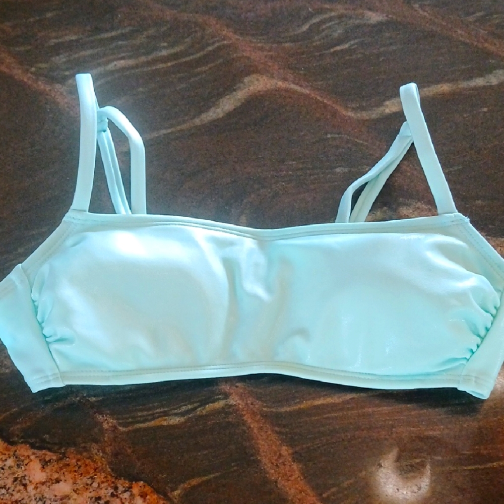 Xhilaration Women's Aqua Bikini Top